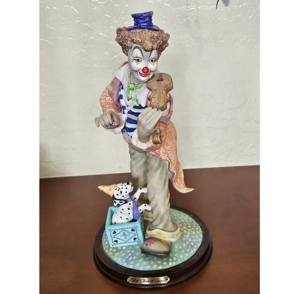 Clown and Puppy Clown Figurine- Da Vinci Collection - Picture 1 of 12